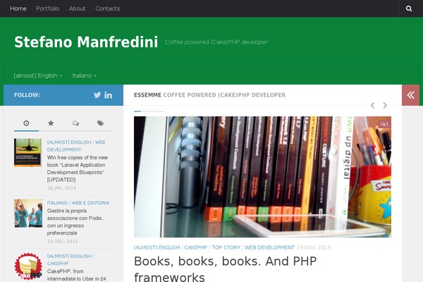 Site using cookieBAR plugin