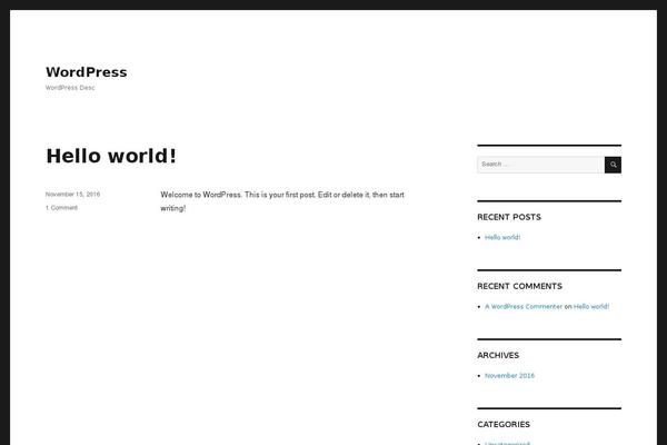 stefanomazzoli.com site used Twenty Sixteen