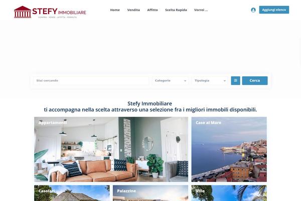 Residence Child theme site design template sample