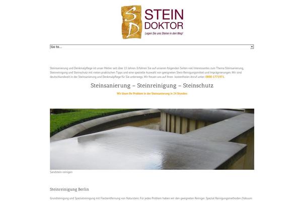 Vantage theme site design template sample