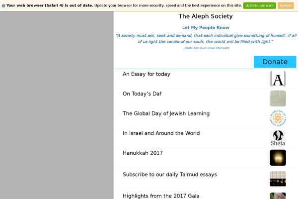 Site using WP Post Navigation plugin
