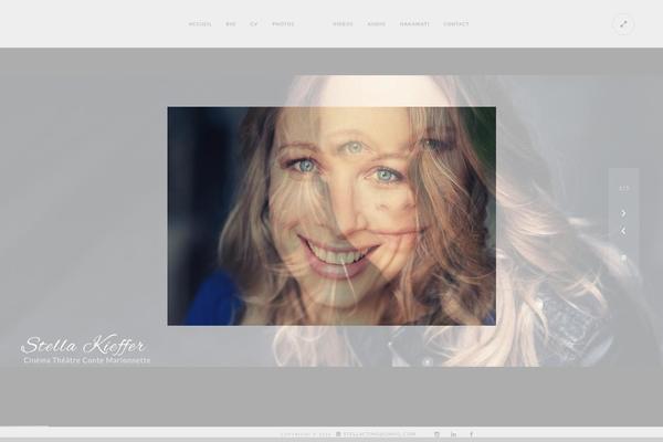 Kinetika theme site design template sample