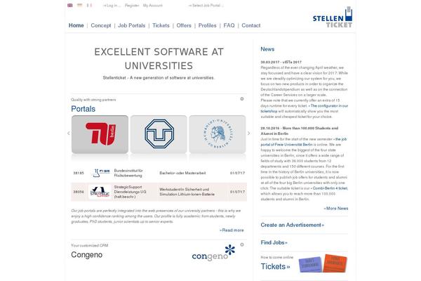stellenticket.de site used Stellenticket