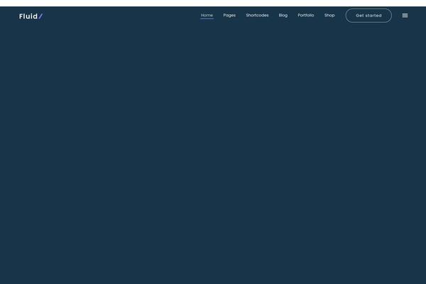 Fluid theme site design template sample