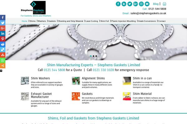 Site using WP Social Sharing plugin