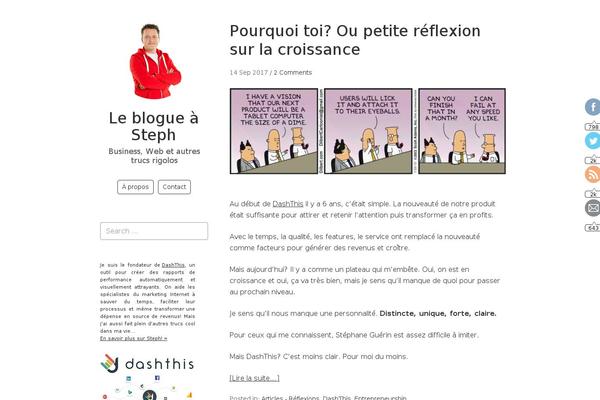 stephguerin.com site used Independent-publisher-2-wpcom