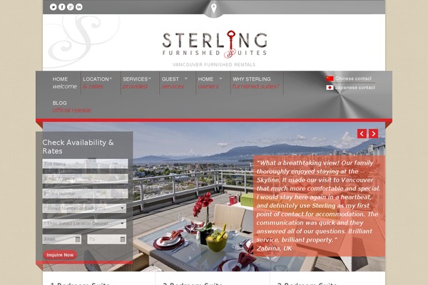Sterling theme site design template sample