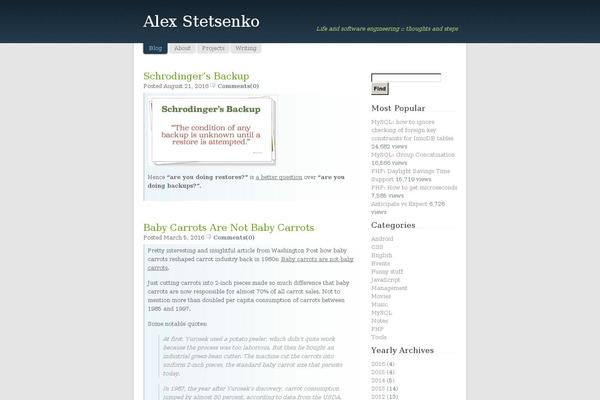 Light theme site design template sample
