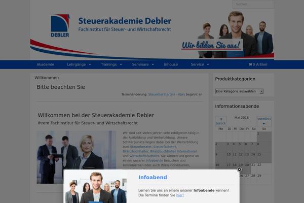 Site using Template-events-calendar plugin