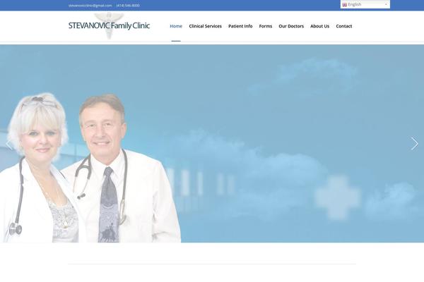 Medical-clinic theme site design template sample