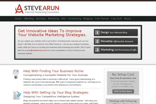 stevearun.com site used Va4business-new