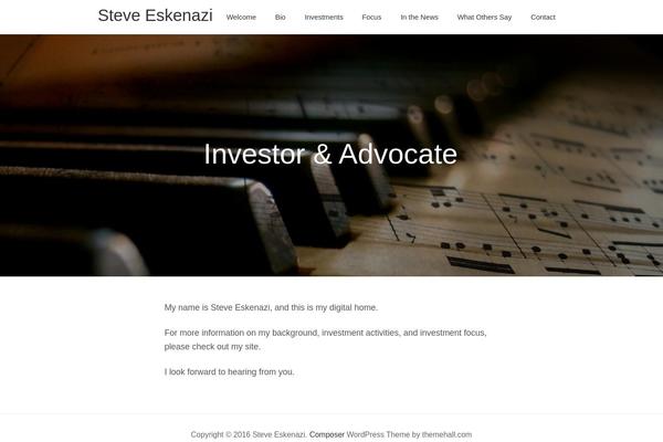 Composer theme site design template sample
