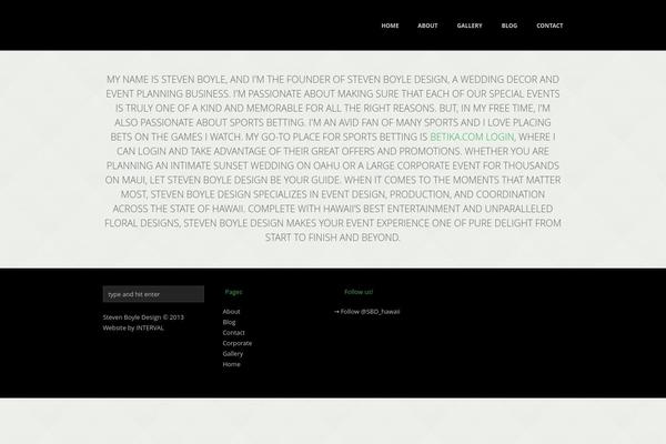 Glisseo theme site design template sample