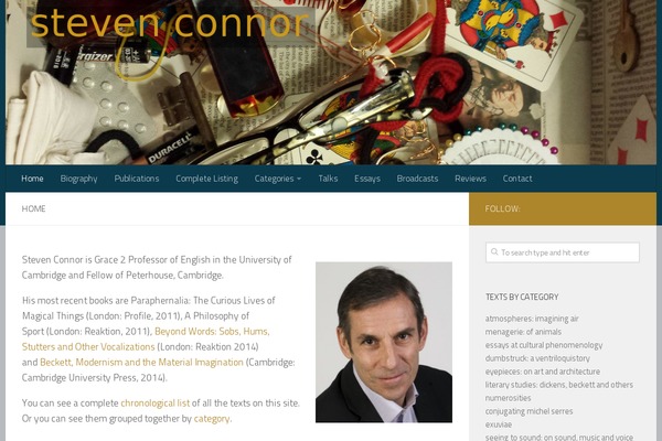 stevenconnor.com site used Hueman-child-master