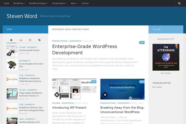 Hueman theme site design template sample