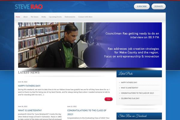 Candidate theme site design template sample