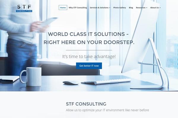 Phoenix Child theme site design template sample