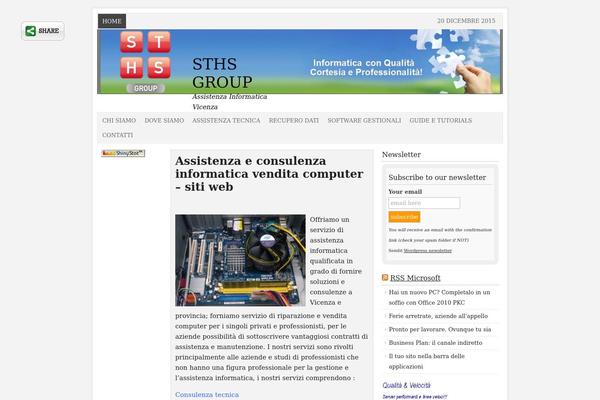 Site using Sendit Newsletter plugin
