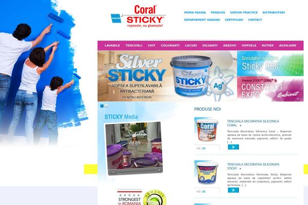 sticky.ro site used Sticky