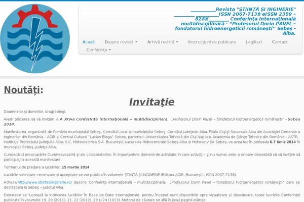 stiintasiinginerie.ro site used Customizr