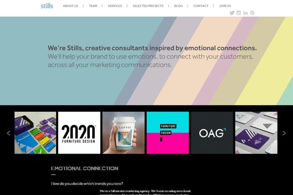 stills.co.uk site used Stills-branding