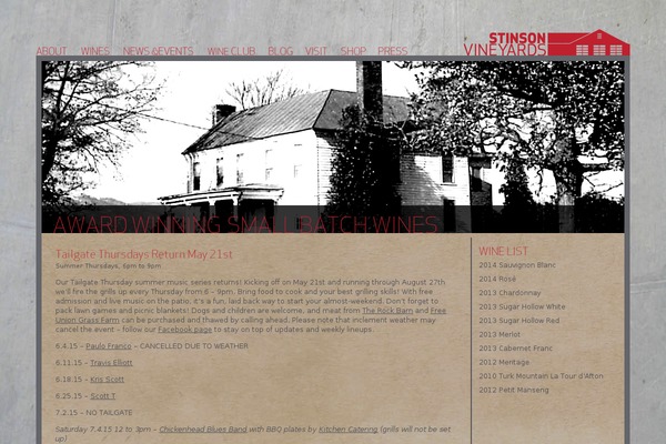 stinsonvineyards.com site used Stinson