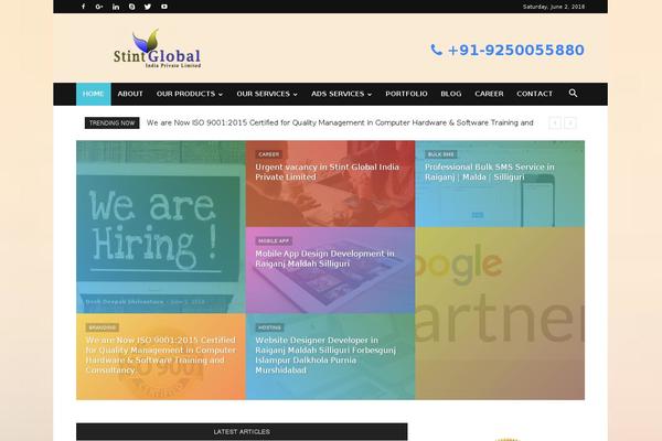 Poseidon theme site design template sample