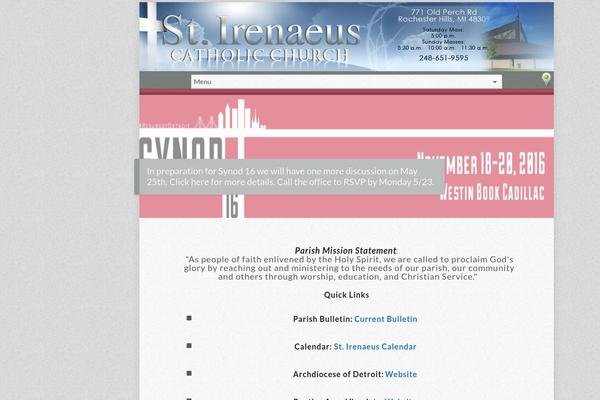 Hallelujah theme site design template sample