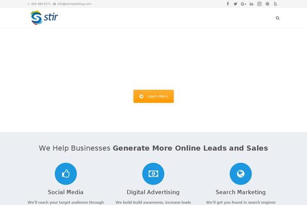 Impreza theme site design template sample