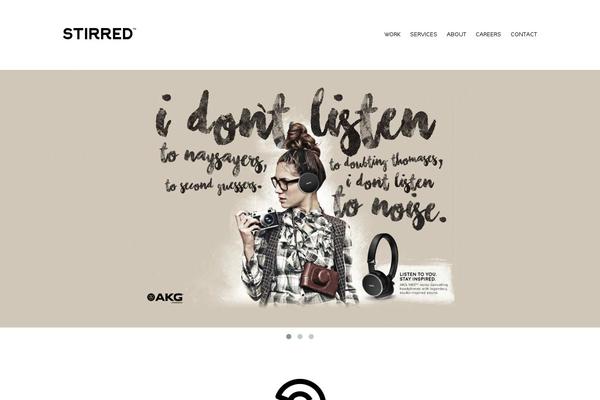 stirredcreative.com site used Stirred