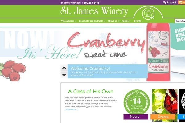 stjameswinery.com site used Curlyhost