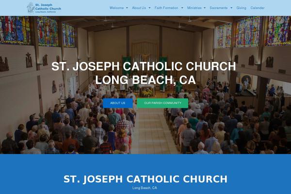 stjosephlb.org site used Zerif-pro-child