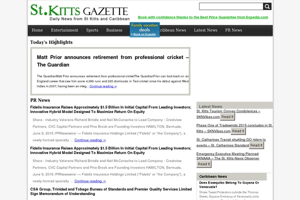 Site using Lets-live-blog plugin