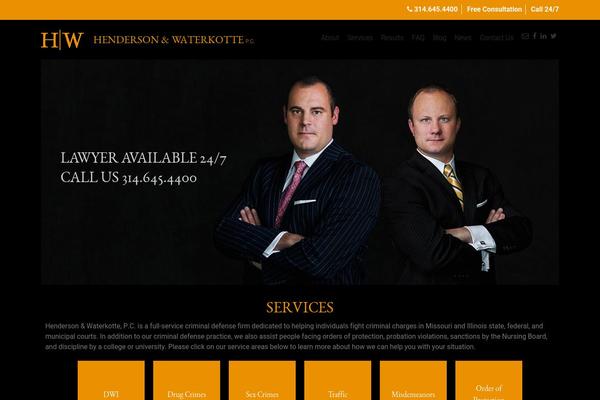Henderson theme site design template sample