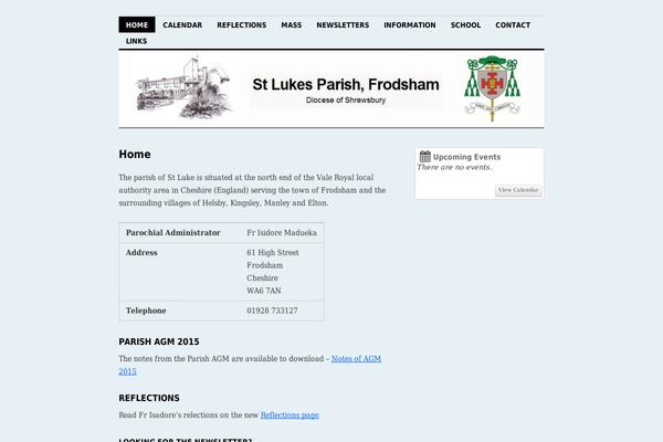 stlukesparish.org.uk site used Twenty Seventeen
