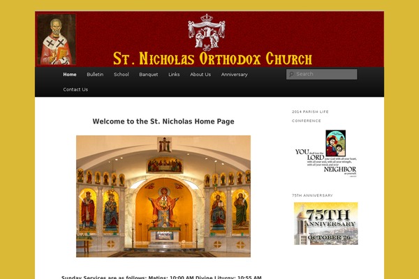 Church theme site design template sample