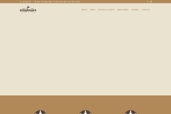stockmansrestaurant.ca site used Fortunio