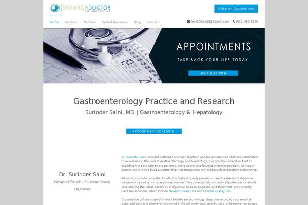 Medical Doctor theme site design template sample