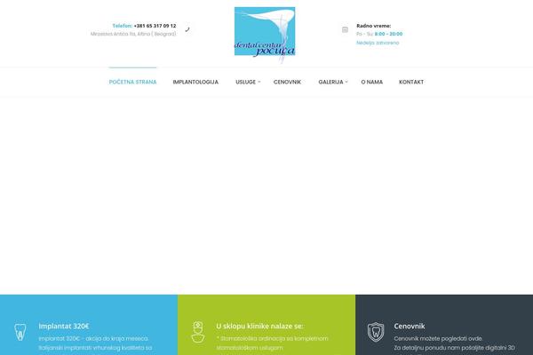 Dentario theme site design template sample