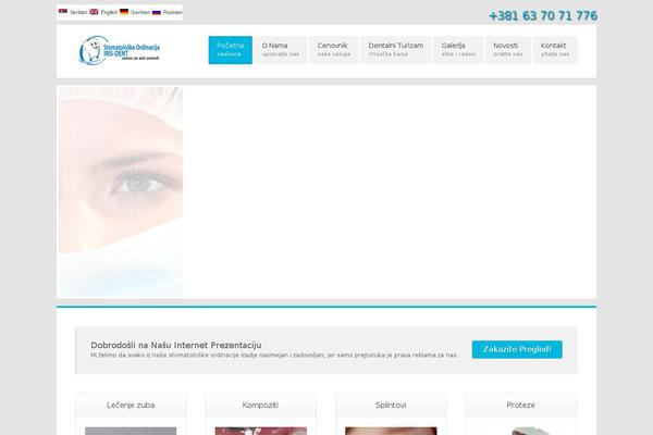 Thinker theme site design template sample