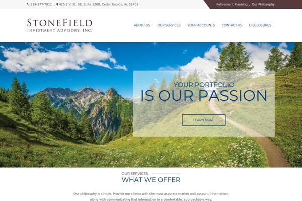stonefieldinvestments.com site used Finance-hawk