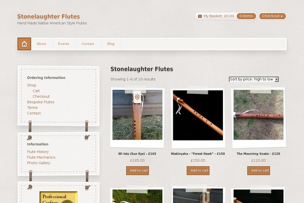 Artificer theme site design template sample