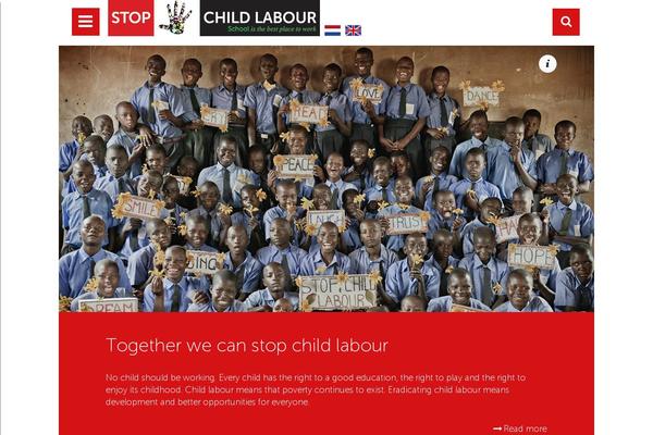 stopchildlabour.org site used Hivos-stop-kinderarbeid