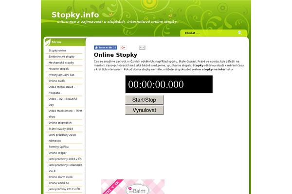 stopky.info site used Floral-green-10