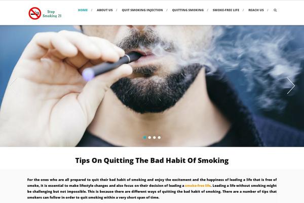 stopsmoking21.com site used AccessPress Root