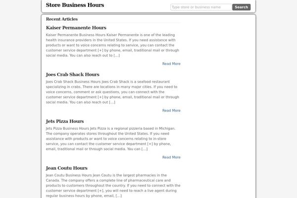 Schema Lite theme site design template sample