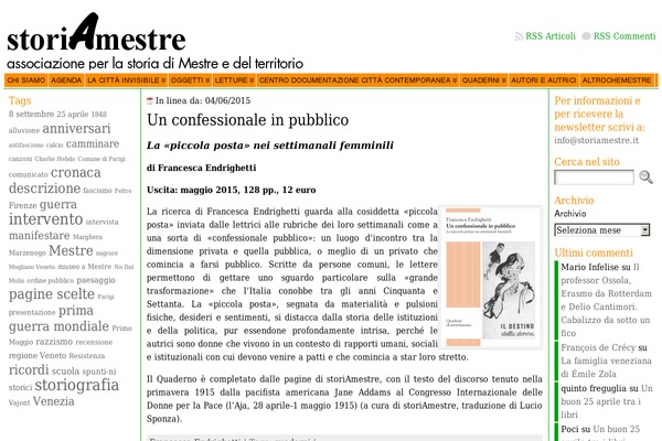 storiamestre.it site used Sample-sam