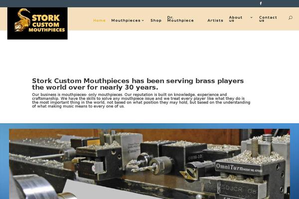 Stork theme site design template sample