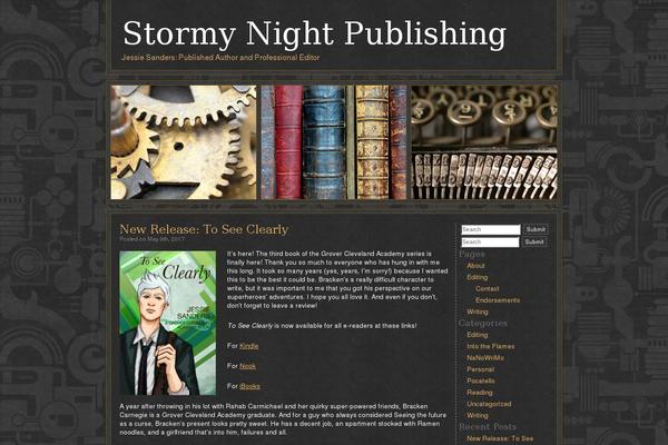 Steampunk theme site design template sample