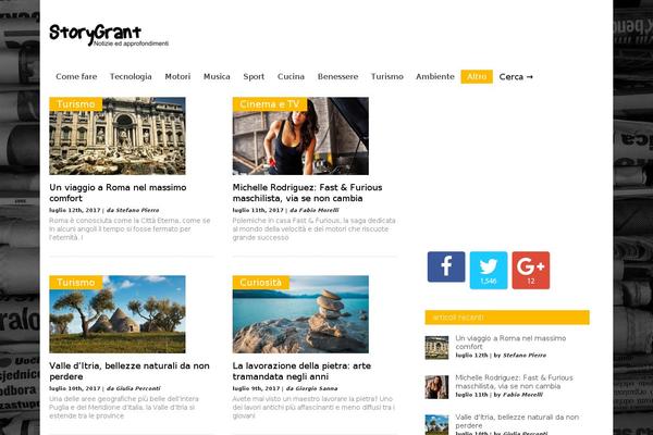 Gonzo theme site design template sample